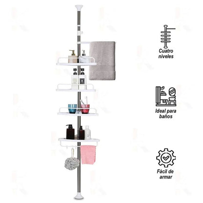 Estante esquinero baño organizador